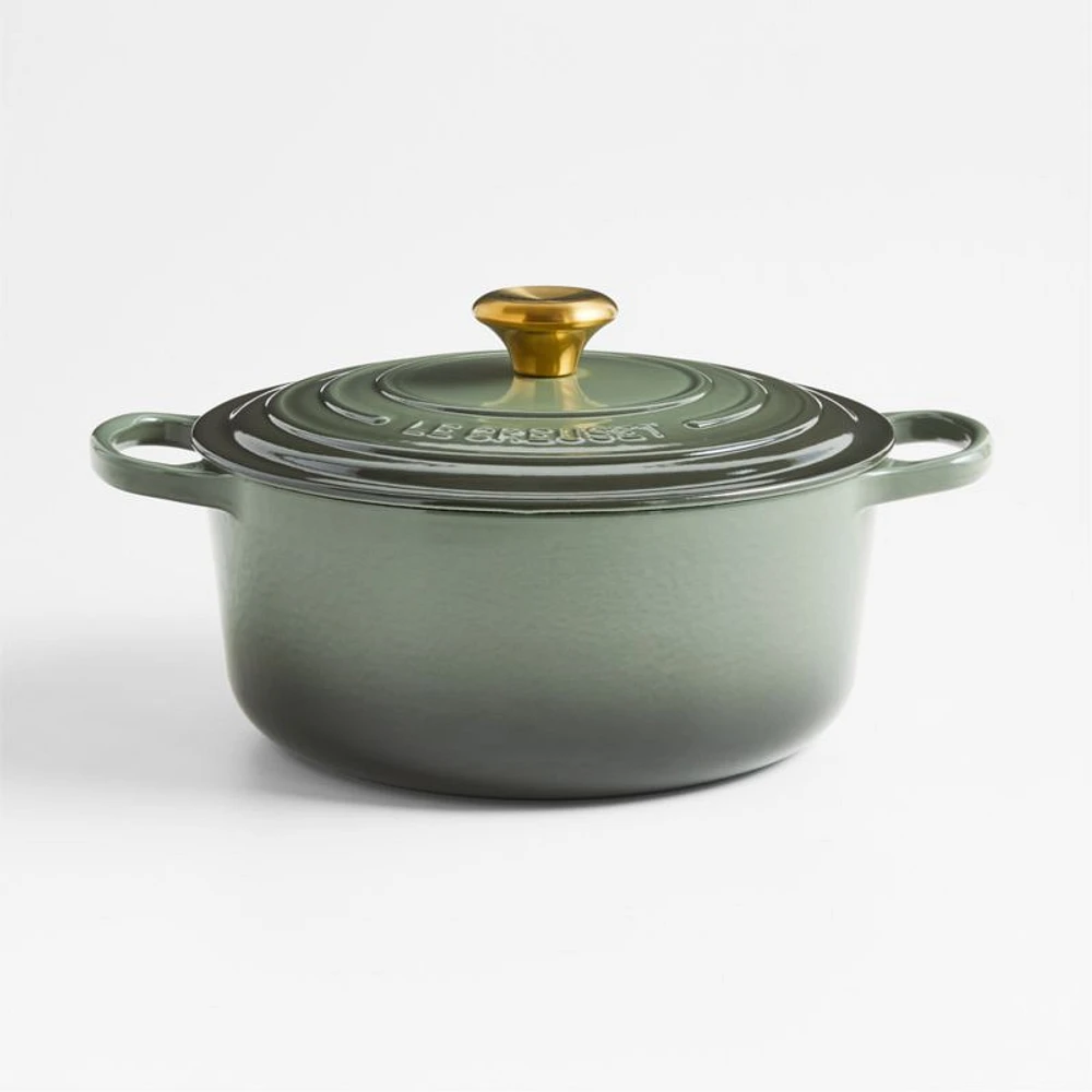Le Creuset ® Signature 5.5-Qt. Thyme Enameled Cast Iron Round Dutch Oven