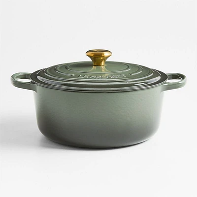 Le Creuset ® Signature -L./ -Qt. Thyme Enameled Cast Iron Round Dutch Oven
