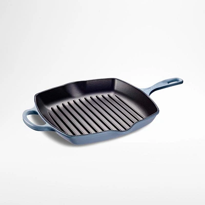 Le Creuset ® Signature 9.5"/24 cm Chambray Enameled Cast Iron Square Griddle Pan