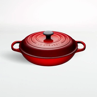 Le Creuset ® Signature 3.5L/3.7-Qt. Cerise Enameled Cast Iron Braiser