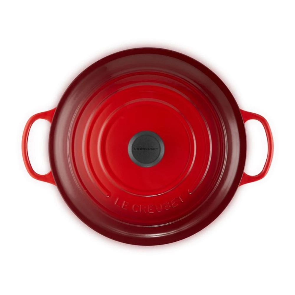 Le Creuset ® Signature 6.4-L/6.75-Qt. Cerise Enameled Cast Iron Wide Dutch Oven