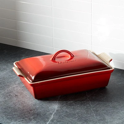 Le Creuset ® Heritage 3.8L Cerise Rectangular Casserole Baking Dish
