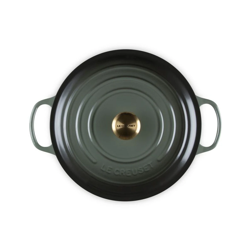 Le Creuset ® Signature 6.3-L./ 6.75-Qt. Thyme Enameled Cast Iron Wide Dutch Oven