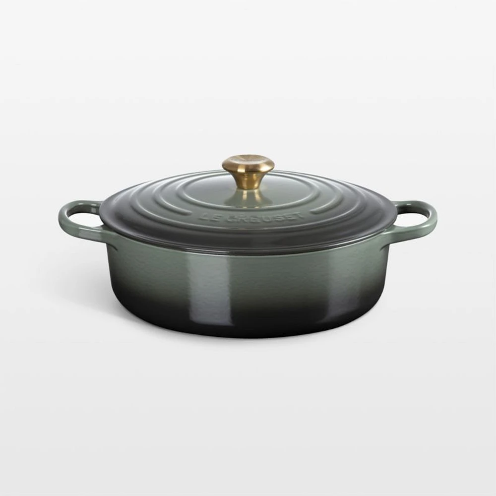 Le Creuset ® Signature 6.3-L./ 6.75-Qt. Thyme Enameled Cast Iron Wide Dutch Oven