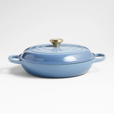 Le Creuset ® Signature 3.3-Liter/3.5-Qt. Chambray Enameled Cast Iron Braiser