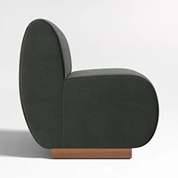 Leandro Noir Grey Single Dining Banquette