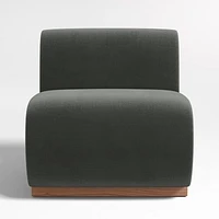 Leandro Noir Grey Single Dining Banquette