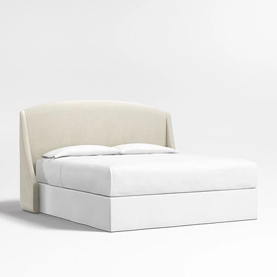 Lafayette 56" Beige Upholstered King Headboard