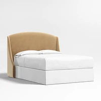 Lafayette 56" Camel Brown Upholstered King Headboard