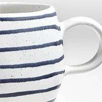 Lina 16-oz. Matte Blue Stripe Mug