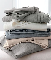 Pure Linen Warm White Queen Sheet Set