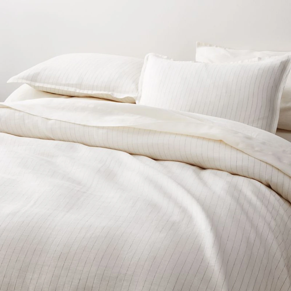 Pure Linen Warm White Queen Sheet Set