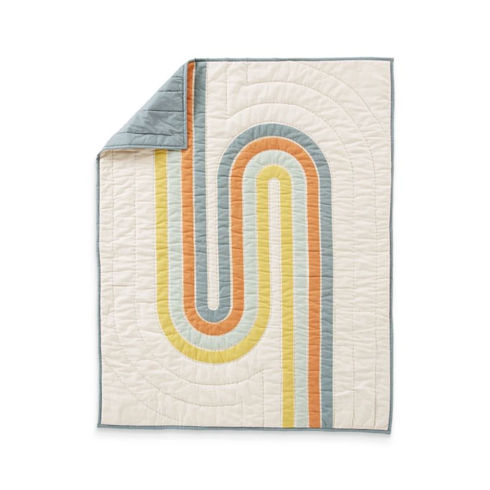 Linework Baby Crib Quilt