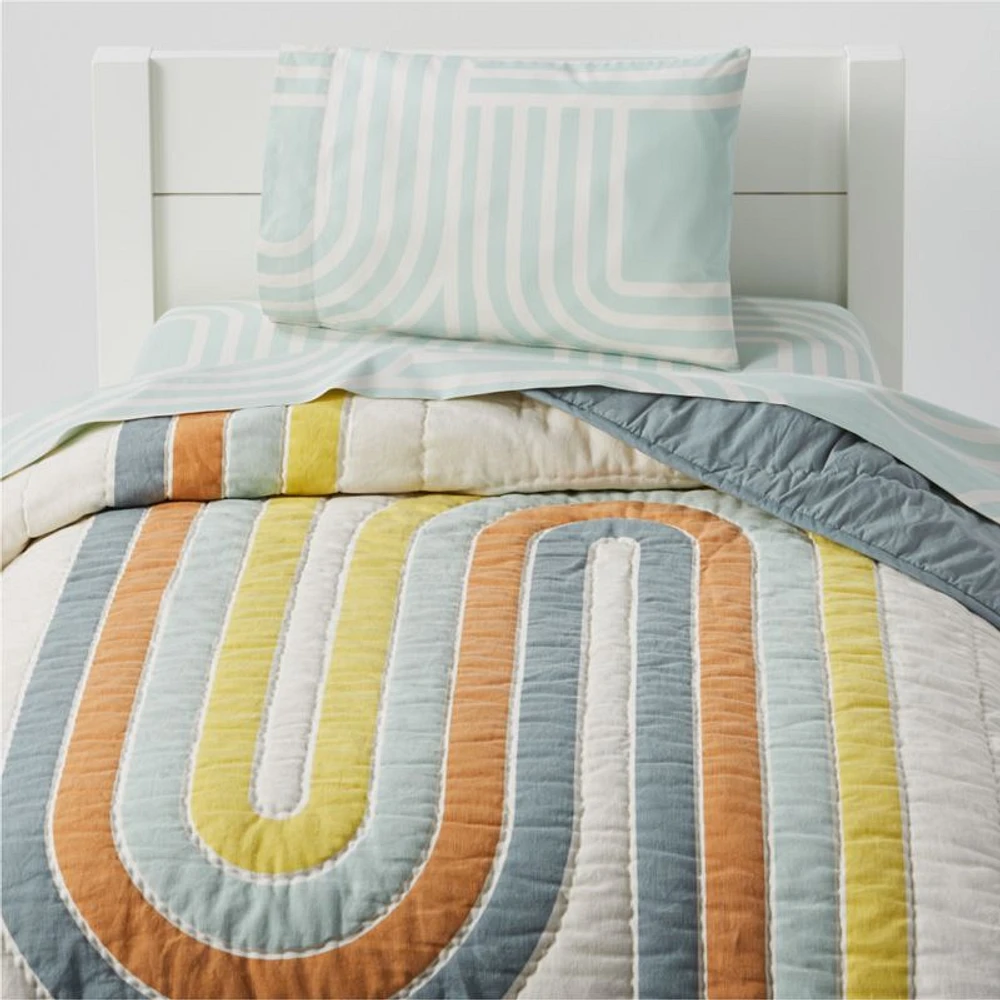 Linework Baby Crib Quilt