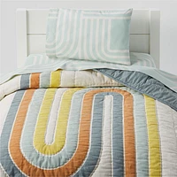 Linework Baby Crib Quilt