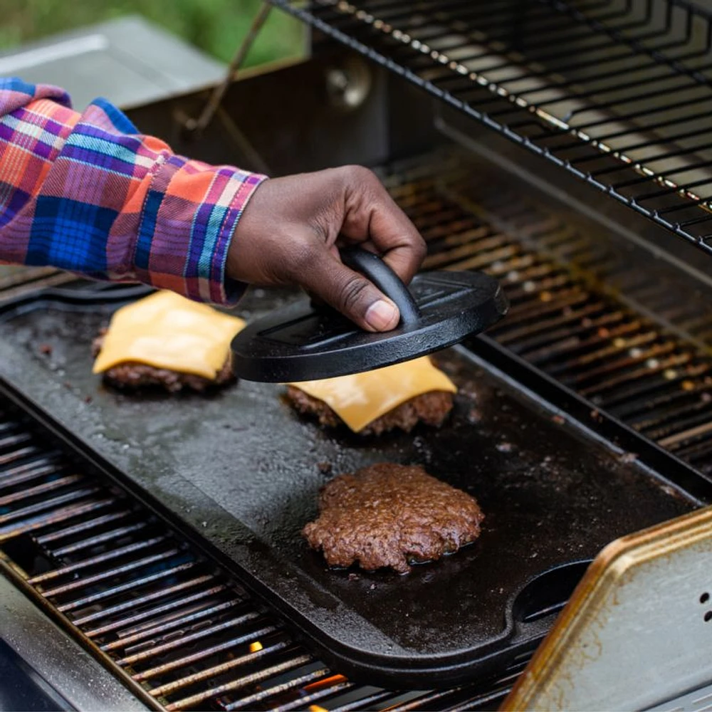 Lodge ® 6.25" Seasoned Cast Iron Burger Press