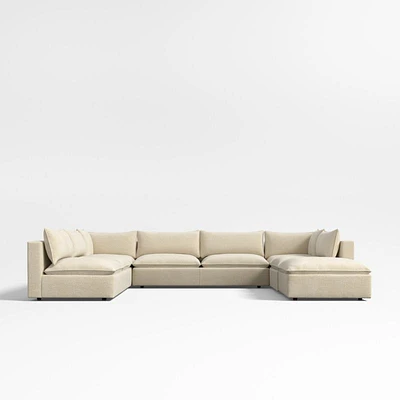 Lotus Deep Modular 6-Piece U-Shaped Sectional Sofa