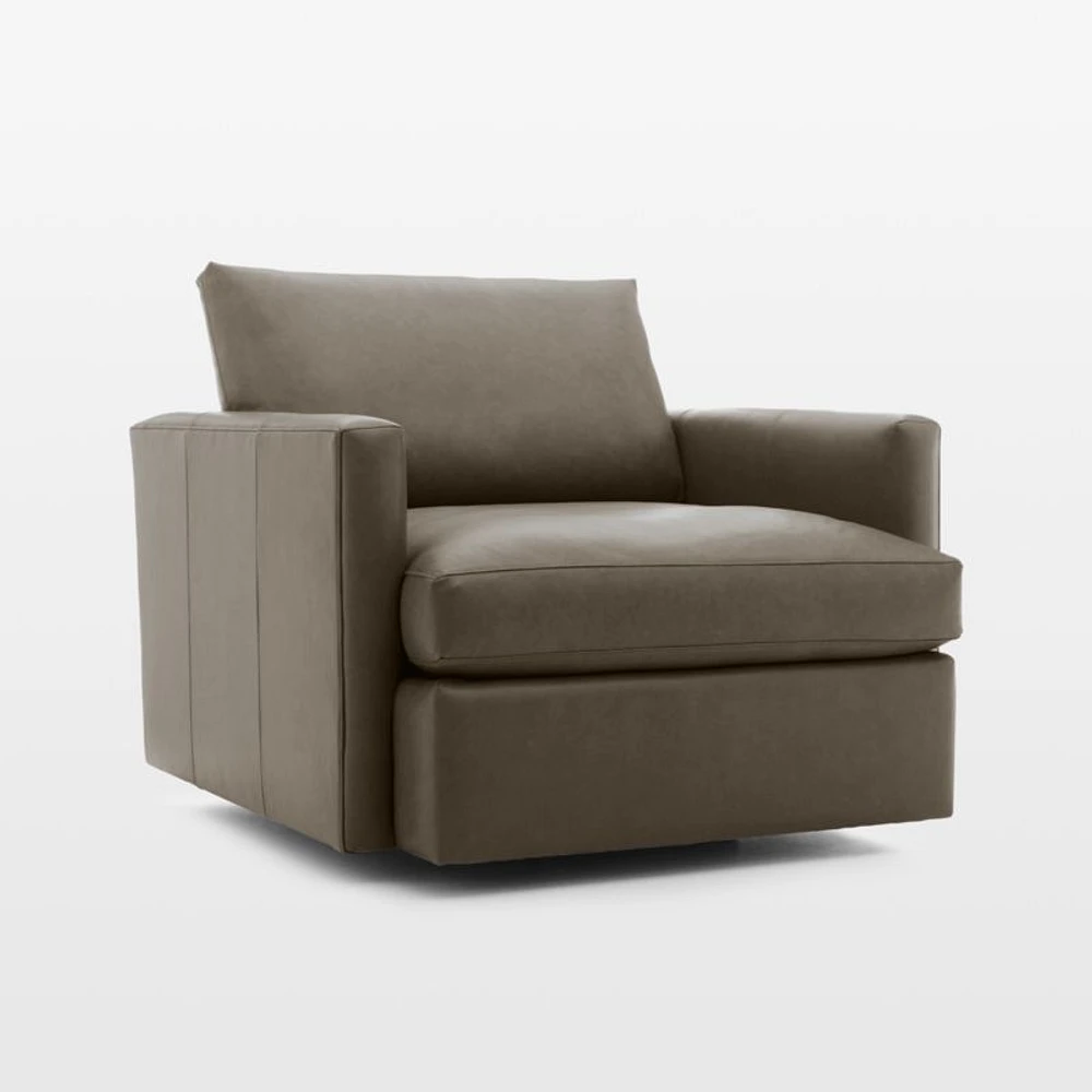 Lounge 40" Leather Swivel Chair