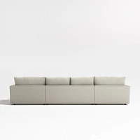 Lounge Deep 3-Piece U-Shaped Sectional Sofa with Double Chaise Lounge