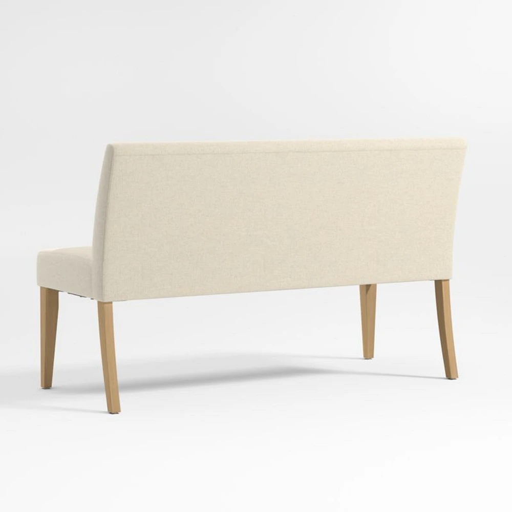 Lowe Ivory Grey Dining Banquette Bench