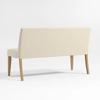 Lowe Ivory Grey Dining Banquette Bench