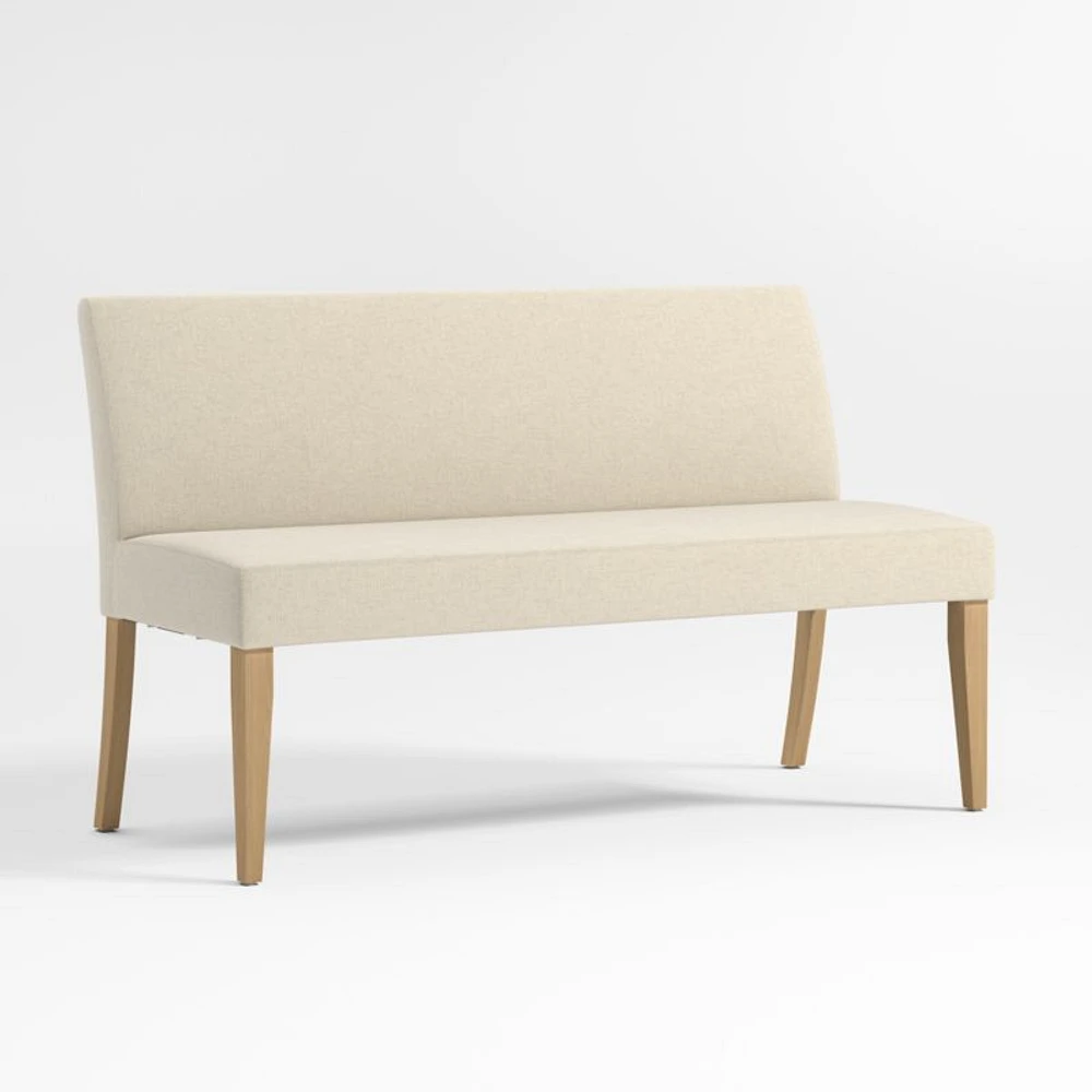Lowe Ivory Grey Dining Banquette Bench