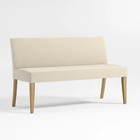 Lowe Ivory Grey Dining Banquette Bench