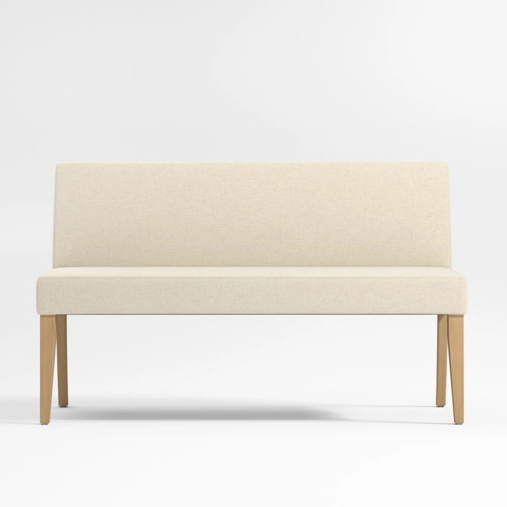 Lowe Ivory Grey Dining Banquette Bench