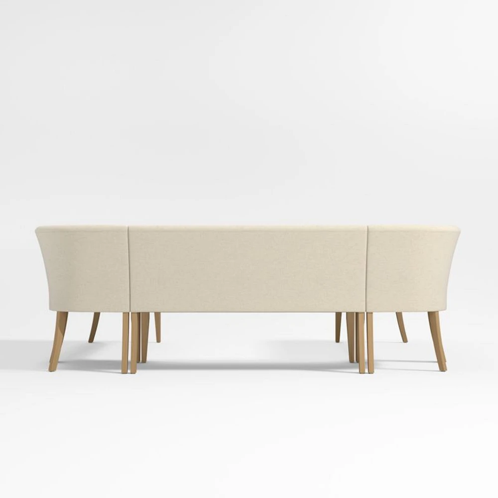 Lowe Ivory U-Shaped Dining Banquette
