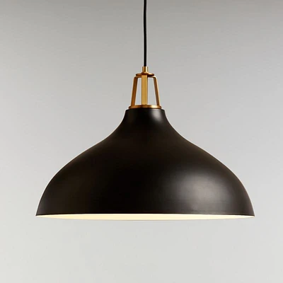 Maddox Bell Pendant Light with Brass Socket