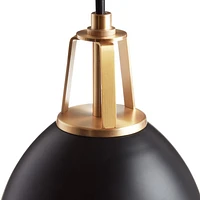 Maddox Dome Pendant Light with Brass Socket