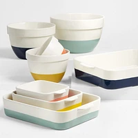 Maeve Dipped Ceramic Mixing Bowls, Set of 4