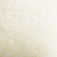 Malmo Shearling 22x15 Ivory Throw Pillow Cover