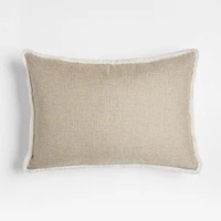 Malmo Shearling 22x15 Ivory Throw Pillow Cover