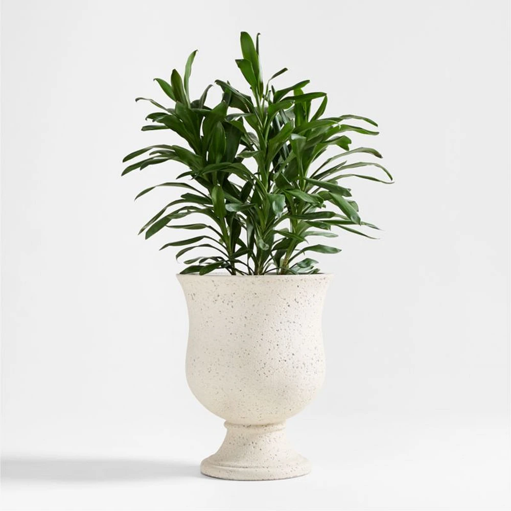 Malta Ivory Urn Indoor/Outdoor Planter 21.5"x27"