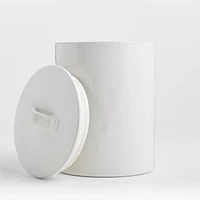 Marin Large White Stoneware Canister
