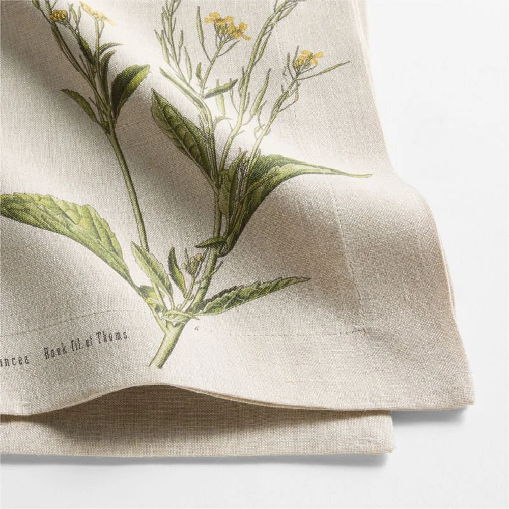 Marin Flower EUROPEAN FLAX ™-Certified Linen Napkin