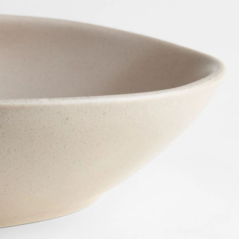 Marin Sand Stoneware Low Bowl