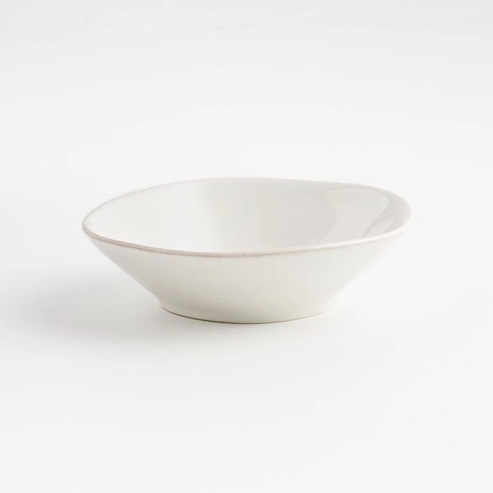 Marin White Stoneware Dip Bowl