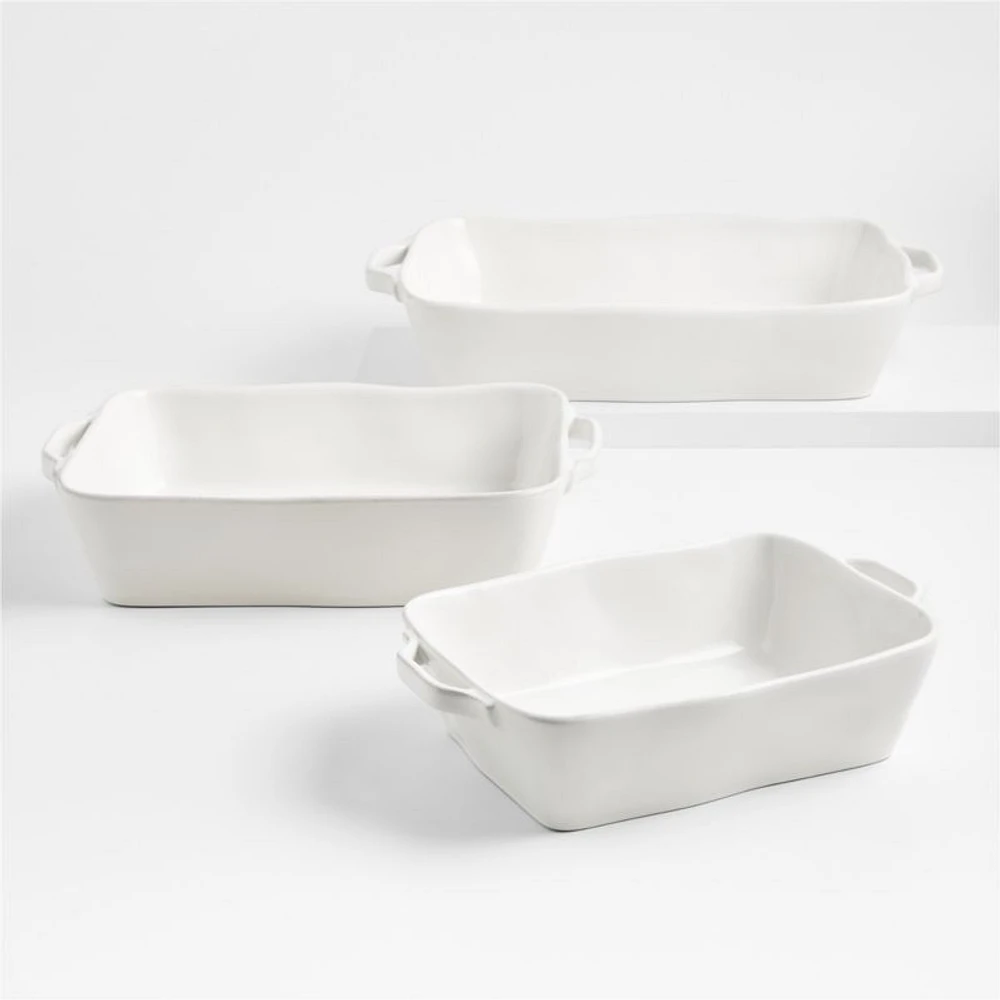 Marin White Bakers, Set of 3