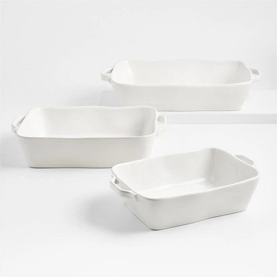 Marin White Bakers, Set of 3