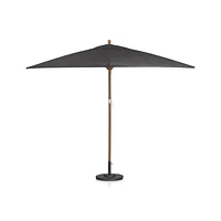 10' Rectangular Sunbrella ® Charcoal Outdoor Patio Umbrella Canopy