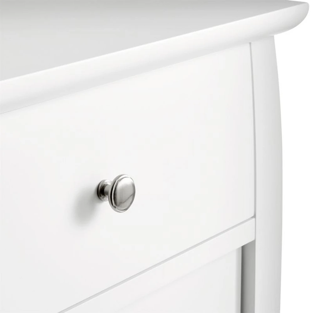Mason 36.5" White 5-Drawer Tall Dresser