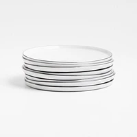Mercer Black Rim Round Porcelain Salad Plate