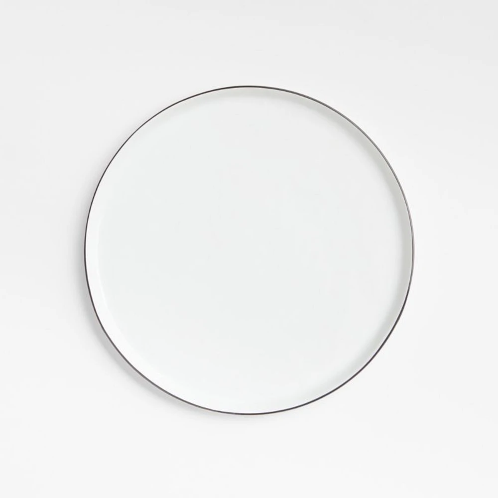 Mercer Black Rim Round Porcelain Salad Plate