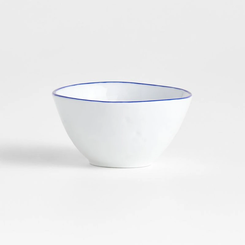 Mercer Blue Rim Porcelain Mini Bowl
