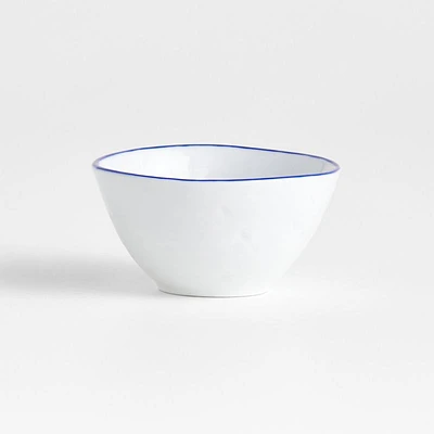 Mercer Blue Rim Porcelain Mini Bowl