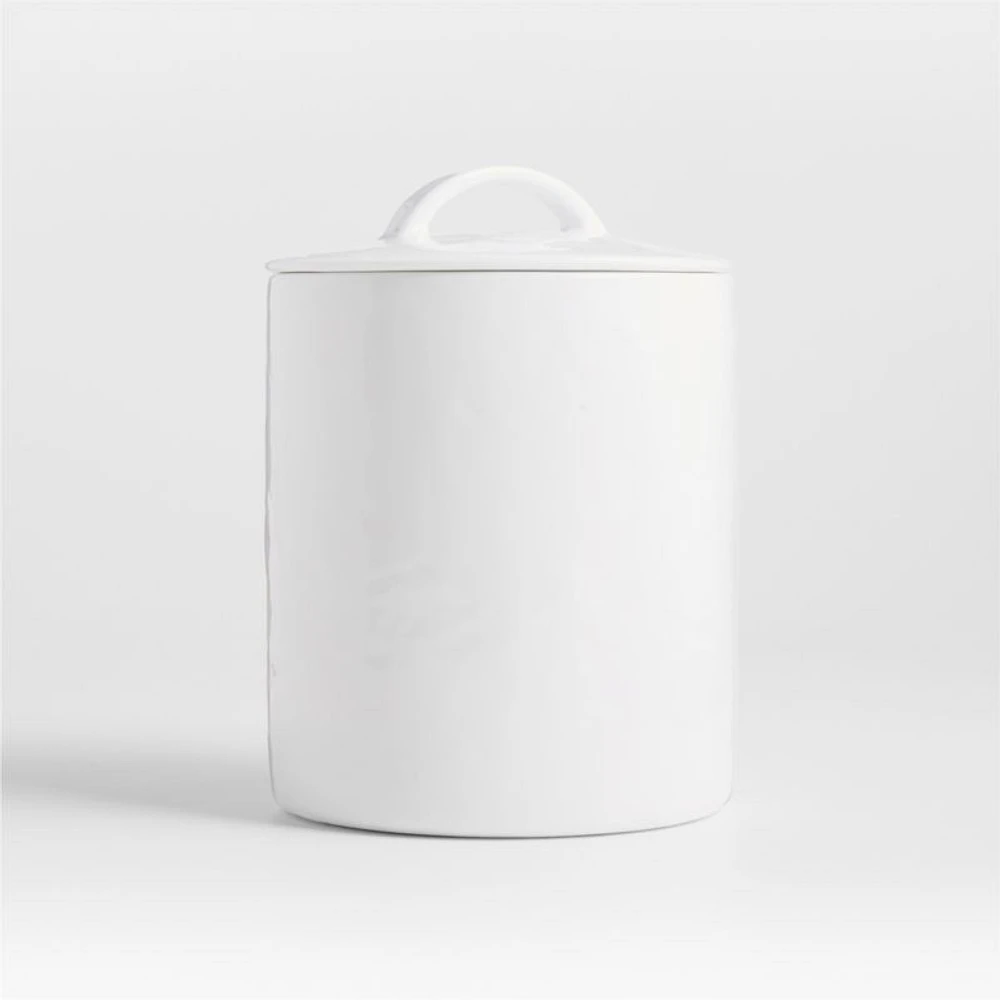 Mercer White Porcelain Medium Canister