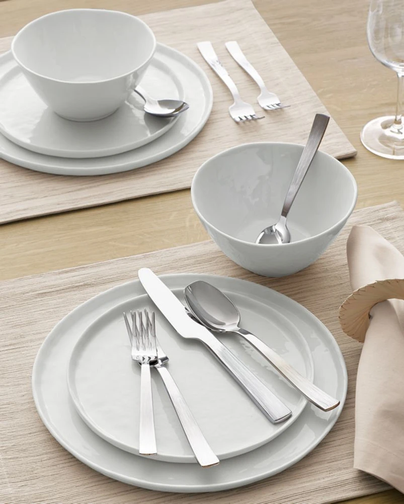 Mercer White Round Porcelain Salad Plates, Set of 8