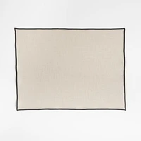 Mercer Merrow-Stitch Warm Natural Organic Cotton Cocktail Napkins, Set of 4